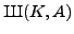 $\displaystyle {\mathrm{Vis}}_{C} {\mbox{{\fontencoding{OT2}\fontfamily{wncyr}\fontseries{m}\fontshape{n}\selectfont Sh}}}(K, A)$