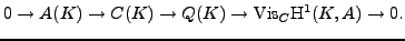 $ {\mathrm{Vis}}_C \H ^1(K,A)$