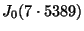 $ J_0(7\cdot 5389)$
