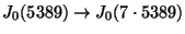 $ J_0(5389) \rightarrow J_0(7\cdot
5389)$