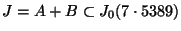 $ J=A+B\subset J_0(7\cdot 5389)$