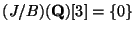 $ (J/B)(\mathbf{Q})[3]=\{0\}$