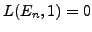 $ L(E_n,1)=0$
