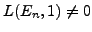 $ L(E_n,1)\neq 0$