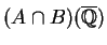 $ (A\cap B)(\overline{\mathbb{Q}})$