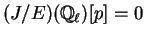$ (J/E)(\mathbb{Q}_{\ell})[p]=0$
